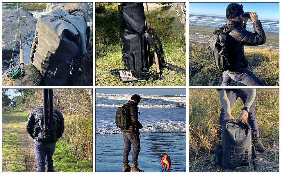 Top Quality Durable Easy to Use Foldable Large Capacity Dry Bag Travel Camping Waterproof Backpack