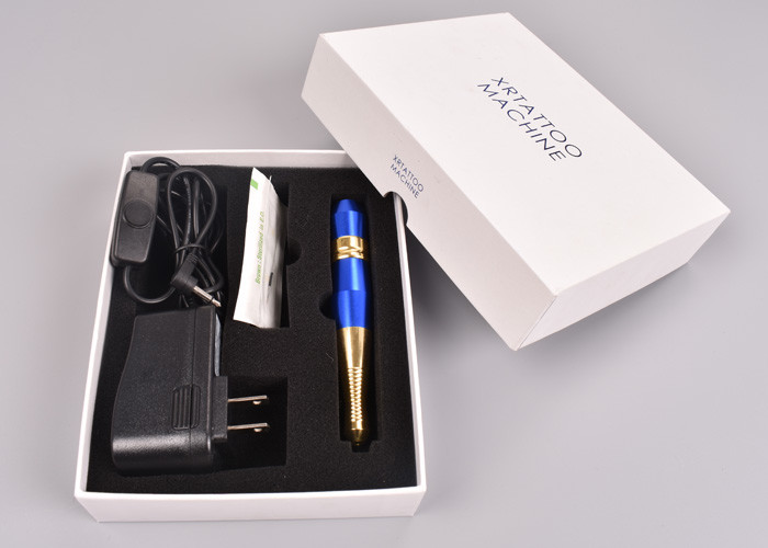 Blue Color Permanent Makeup Machine Kit For Eyebrow Microblading Digital Makeup Tattoo Pen