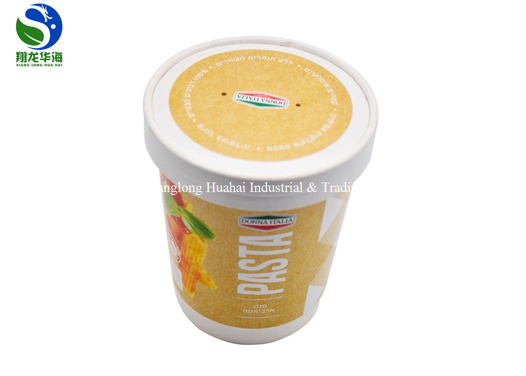 Kraft paper take away food packaging lunch box with transparent lids