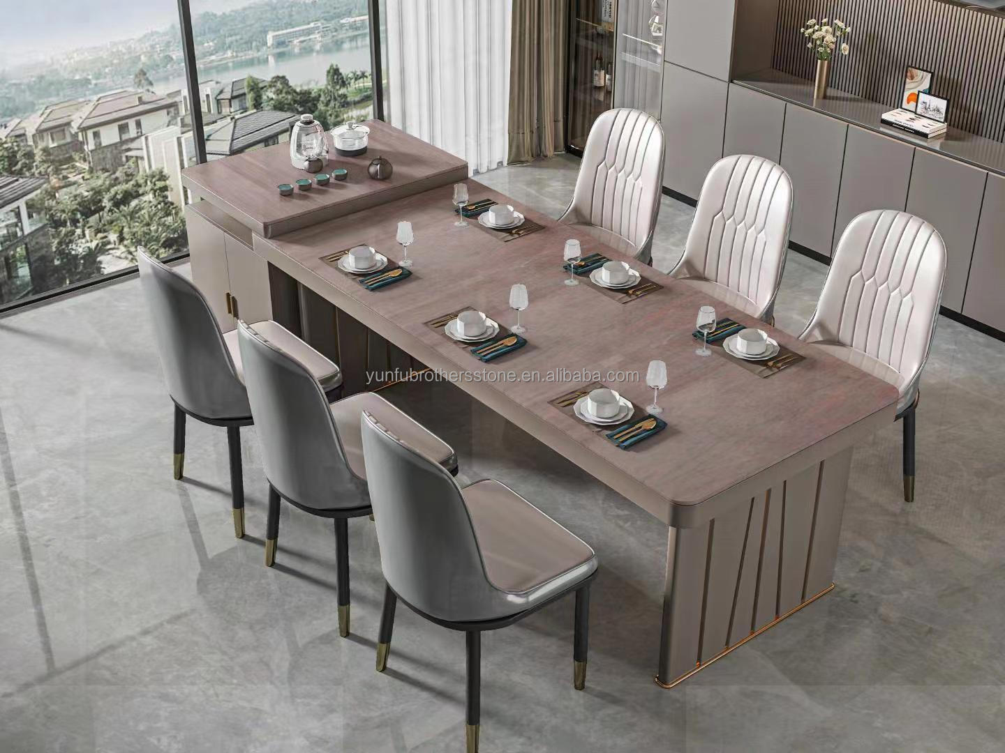 Polished Serbian Grey Marble Wall Panels for High End Interior Decoration