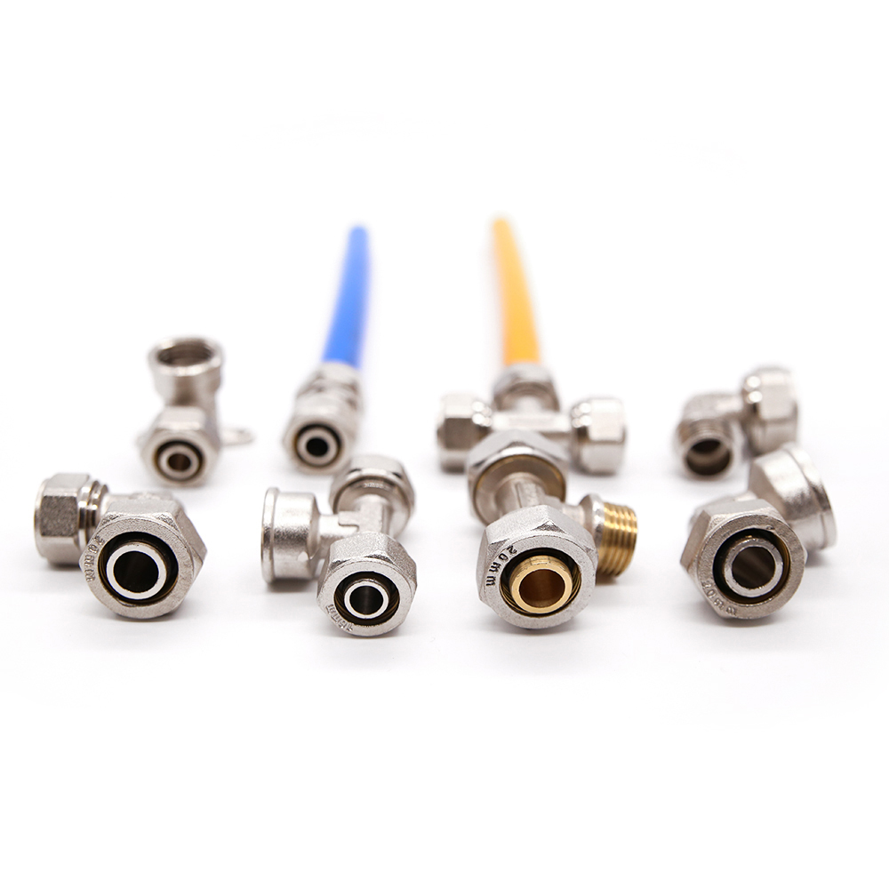 Multilayer pex pipe fittings brass compression fittings coupling for pex-al-pex pipe