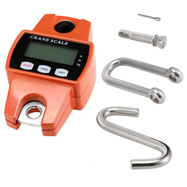 100kg 150kg 200kg 300kg Cast Aluminum Case Digital Hanging Crane Weighing Scale for Farm Hunting Fishing J R OCS Handheld