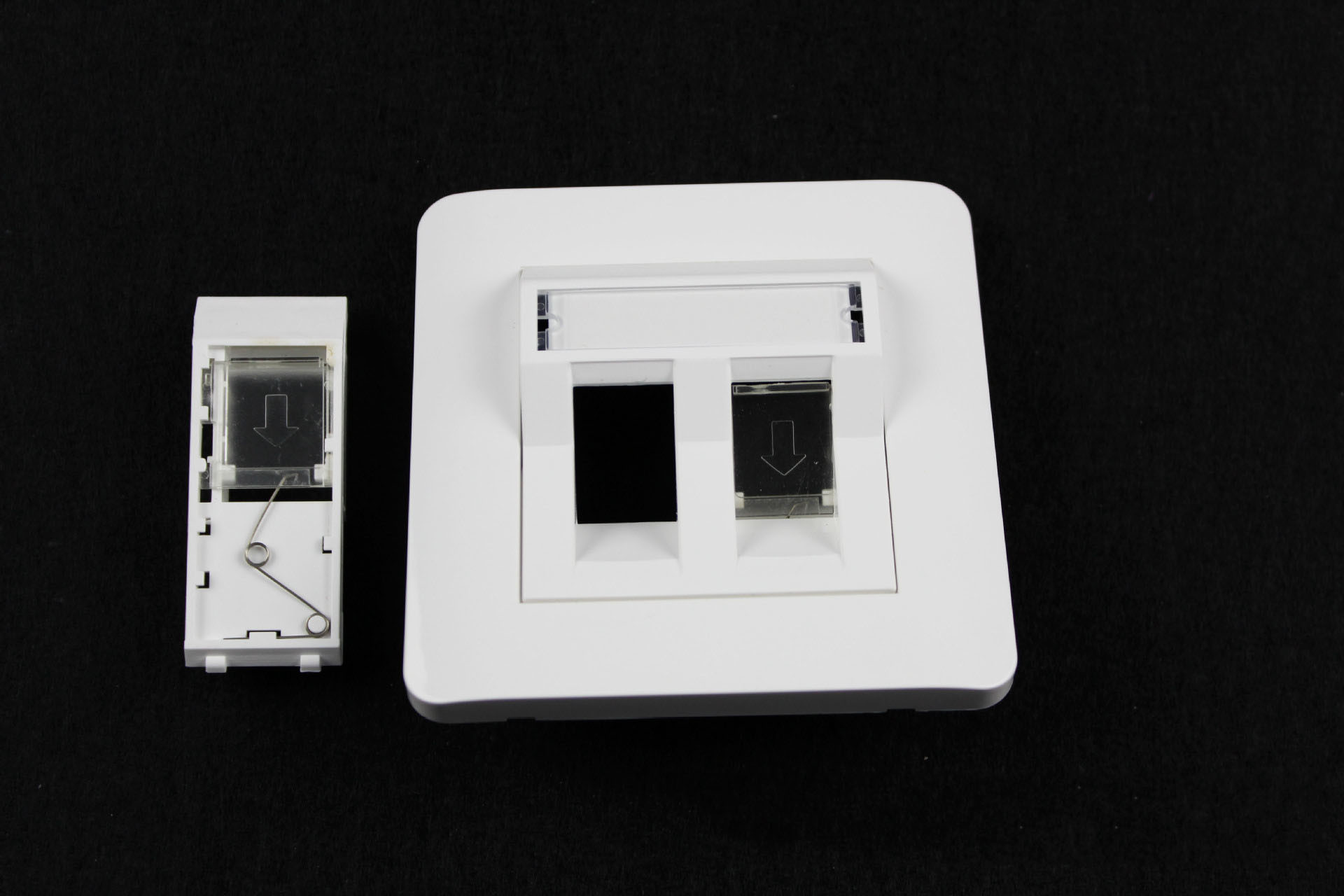 1pc/Poly Bag RJ45 Cat 5e Network Cable Faceplate