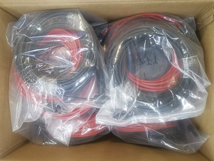 IP68 IEC60502 PV Solar Cable 4mm2 6mm2 Male Female Solar Panel Connector