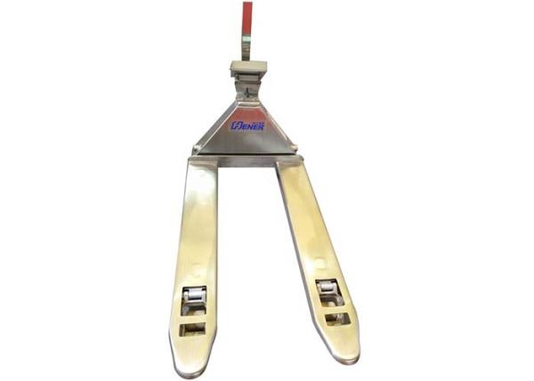 1000kg 2t Stainless steel Moveable Hand Lift Forklift Hoist Pallet Jack With