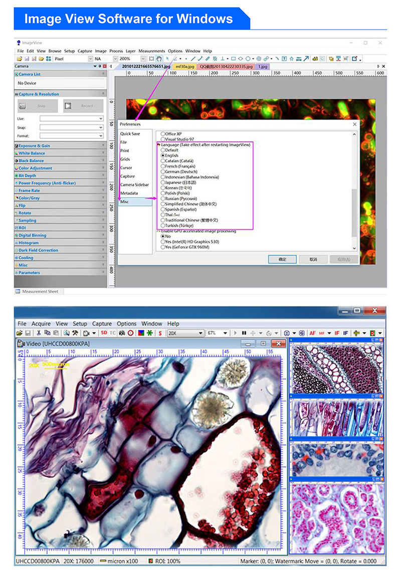 USB3.0 Digital USB Microscope Camera Microscope Accessories A59.2211