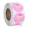 Buy cheap 500g/Roll Thank You RoLL Personalized Pink Dot 1 Inch Print Sticker Labels from wholesalers