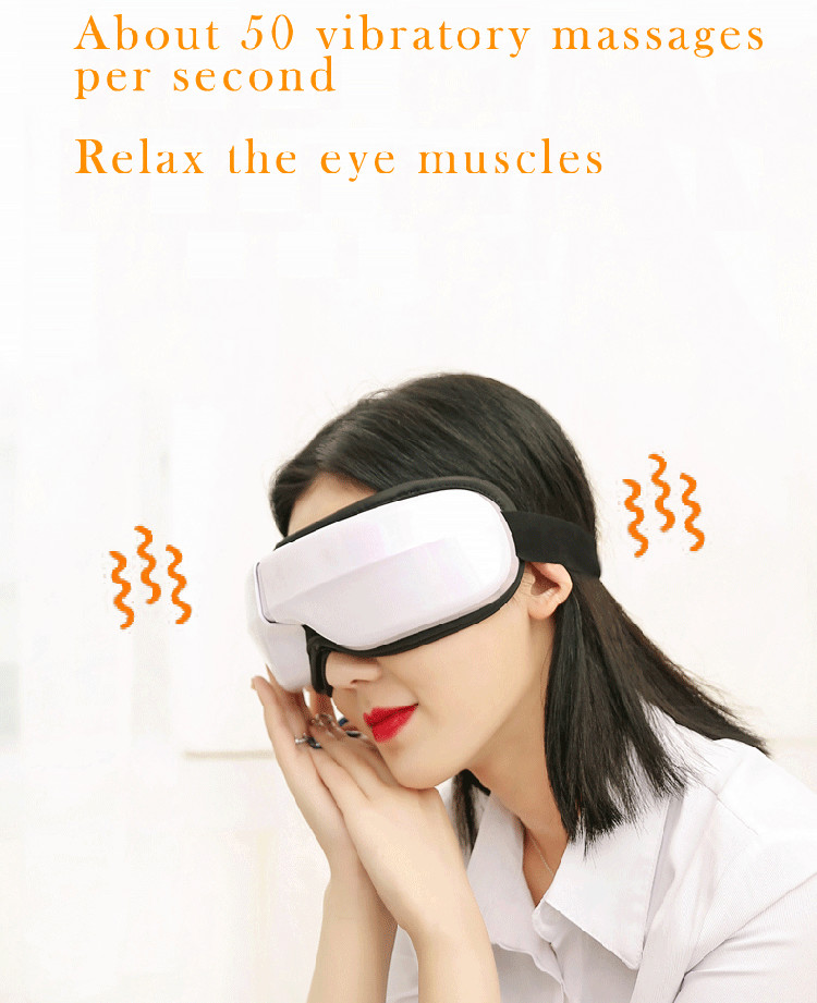 Electric Eye Massager With Heat Music Customizable Eye Massage Machine For Fatigue Relief Dry Eyes Better Sleep