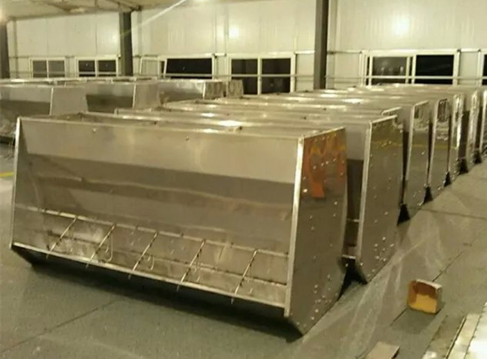 High Toughness Automatic Hog Feeder , Double Sided Pig Feeder 2 Meters
