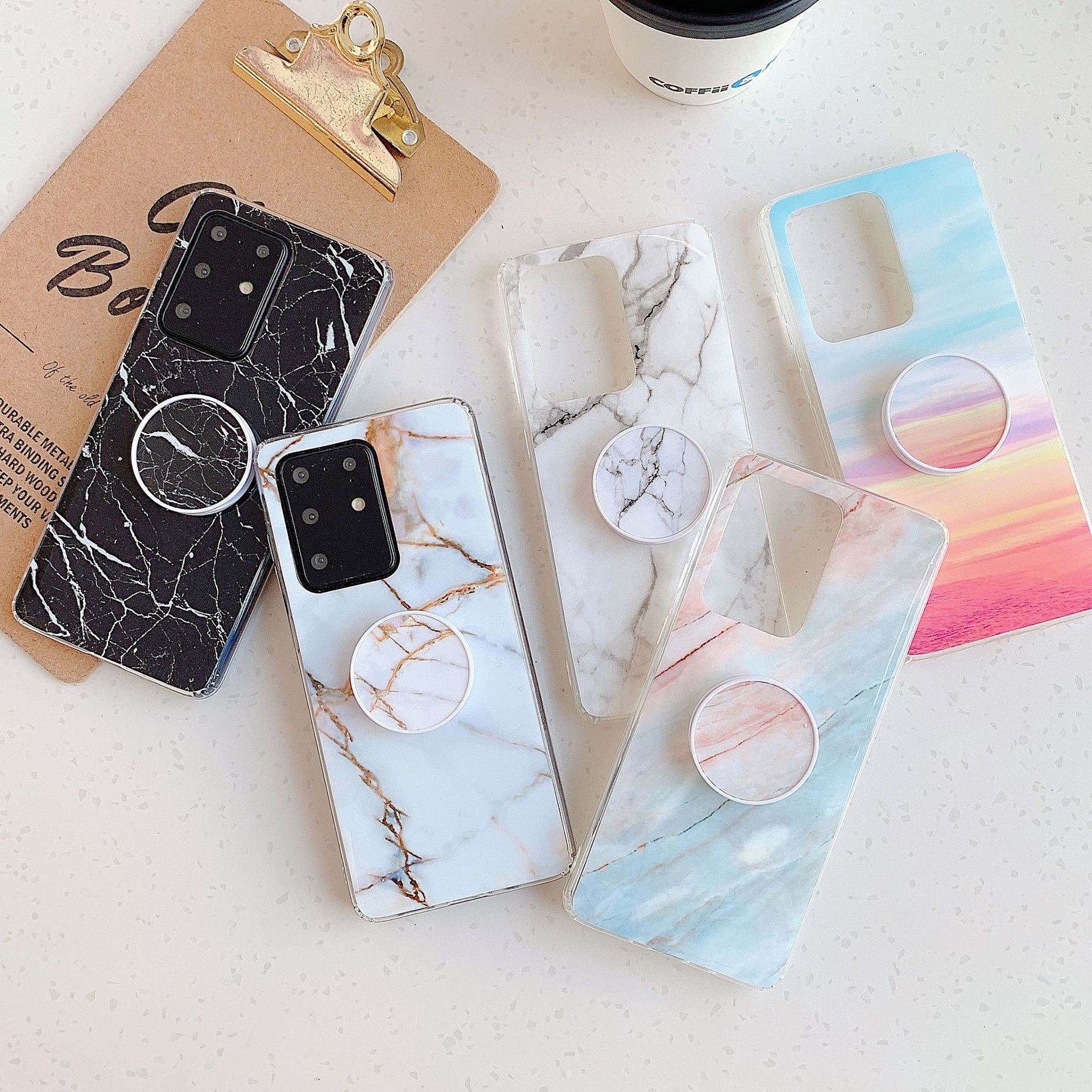 Foldable Phone Cover Stand Bracket Phone Case for Samsung Galaxy S21