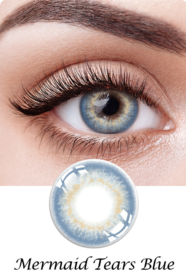 Oem 14.2 Natural Soft Honey Gray Contact Lenses Two Tone