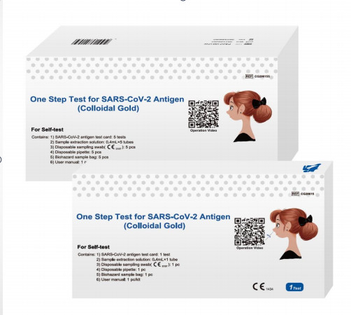 Non Invasive Sampling One Step Test For SARS-CoV-2 Antigen Self Test Use