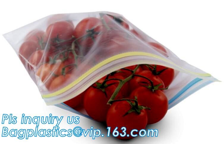 High Sealing k Pouch with double colored tracks, double track reusable plastic k printed zipper bags, bagese
