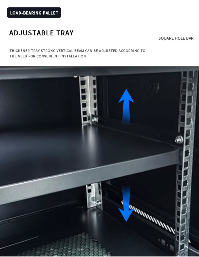 Enhance Connectivity With Sturdy 4 Post Structure Network Rack Wall Mounted
