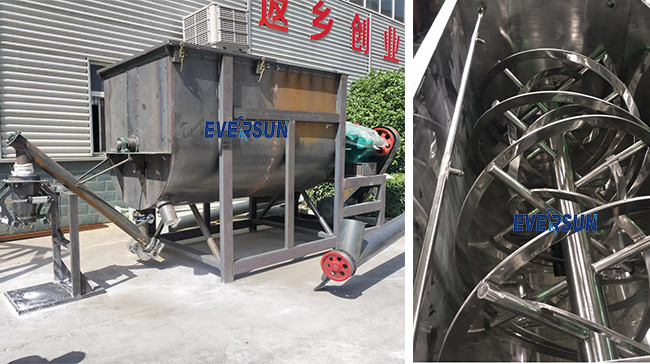 Multifunctional Horizontal Ribbon Blender Ribbon Blade Mixer For Dry Powders