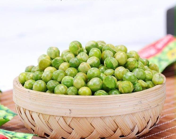 Multi Flavor Green Pea Snack Garlic Spicy Wasabi Roasted Peas