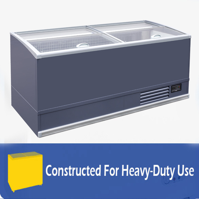 Island Deep Chest Freezer Commercial Large Supermarket Display