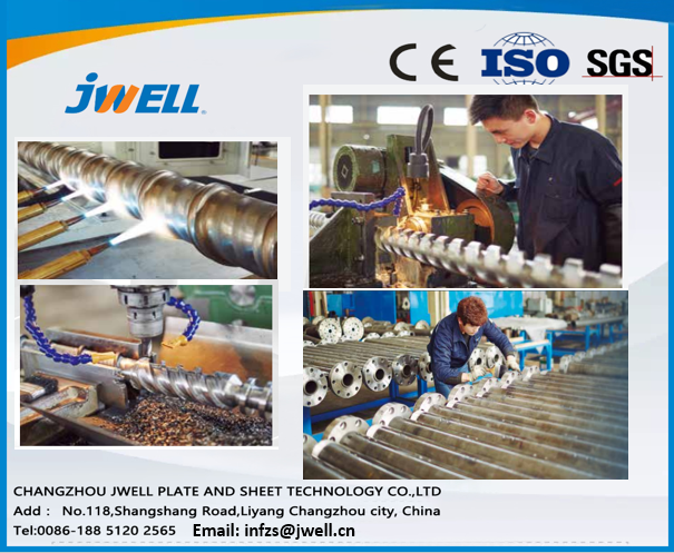 Jwell PMMA sheet extrusion line / PMMA Acrylic sheet extrusion line