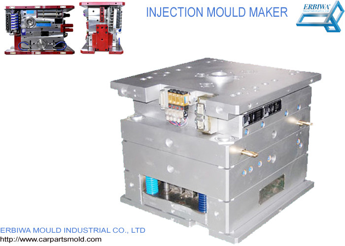 Custom House Hold Plastic Injection Molds Red Color Durable Spare Parts