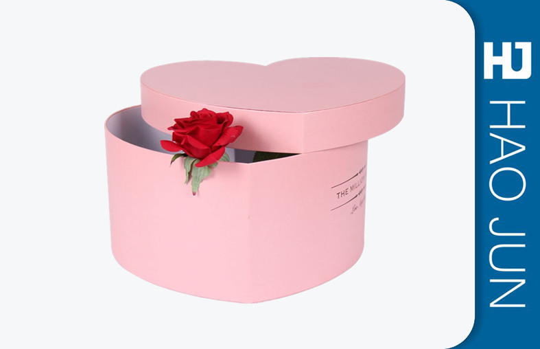 Black Flower Packing Boxes , Small Cardboard Boxes With Handles / Lids