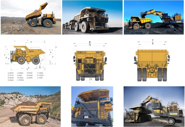XDE150 DOUBLE AXLE RIGID MINING DUMP TRUCK FOR HEAVY-DUTY MINING OPERATION