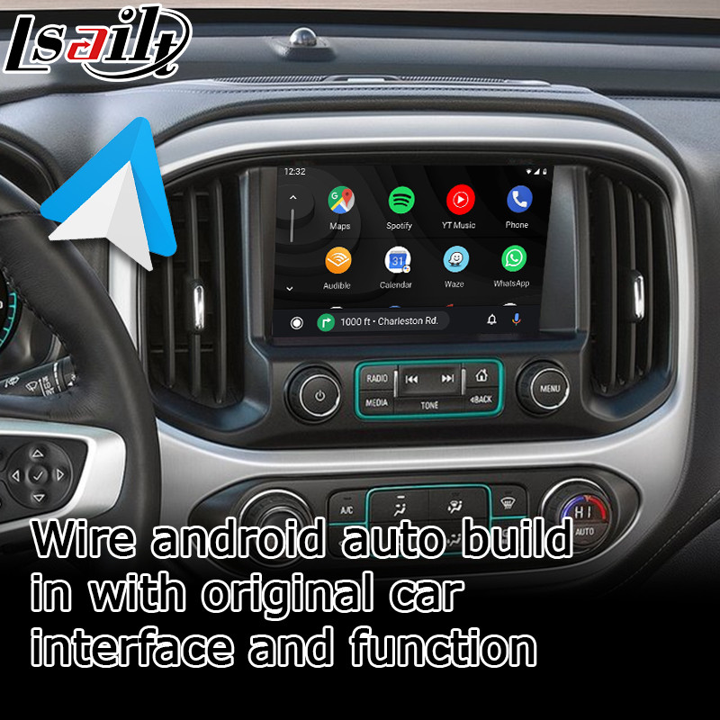 Carplay interface for GMC Canyon Chevrolet Colorado android auto youtube play video interaface by Lsailt Navihome