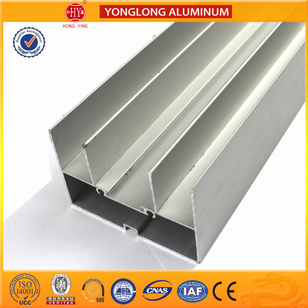Curtain Wall Anodized Aluminium Frame , Rectangle Aluminium Edge Trim Profiles