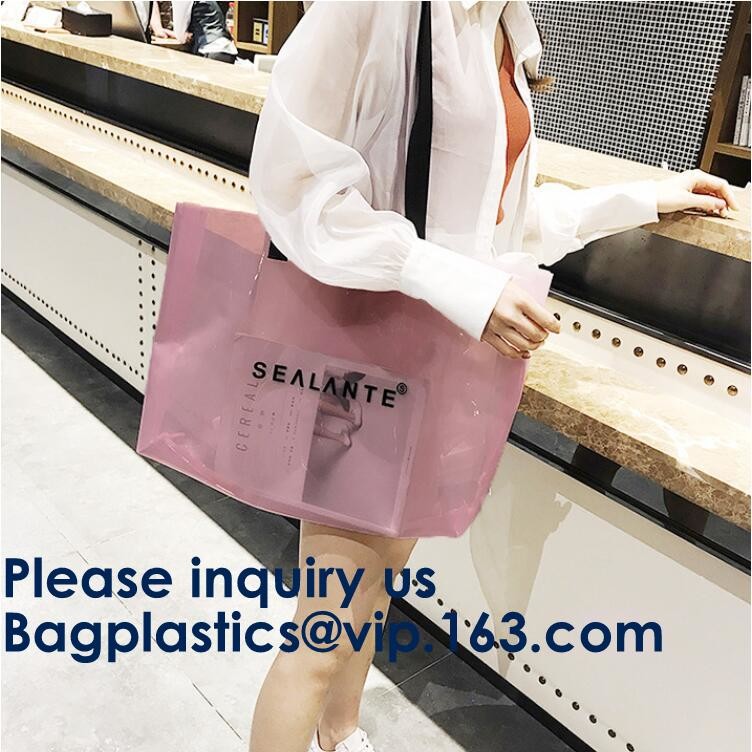 Amazon Hot Sells Transparent Hologram Laser Messenger Bag Women Pink Jelly Shoulder Bag Female Big Tote Girl Handbags