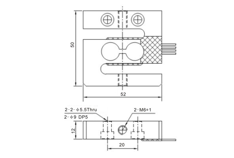 GSL309 Tensile and compression testing 5kg 10kg small S beam load cell price