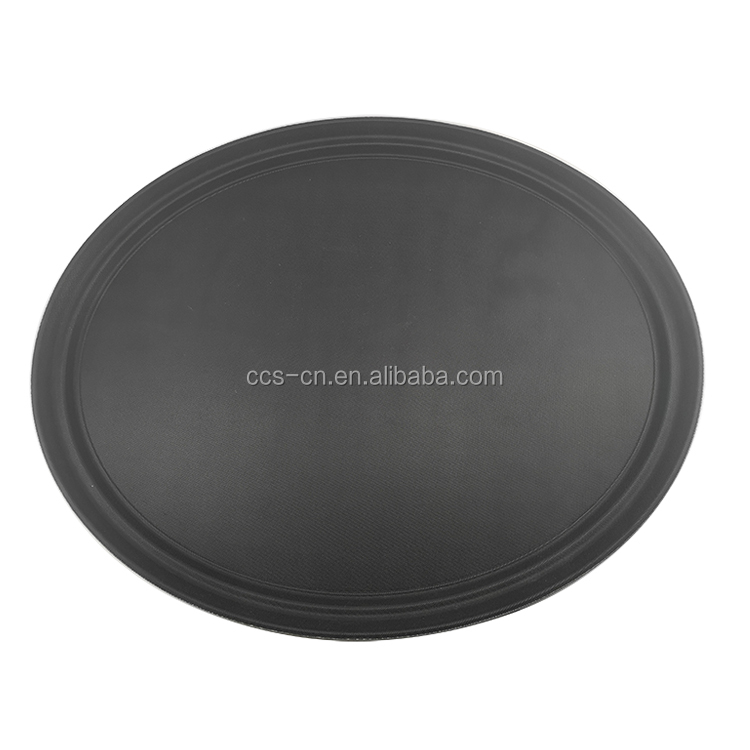 18*26inch Nonslip Rectangle Plastic Tray Large Recycled Plastic Plates Rubber Serving Tray For Hotel