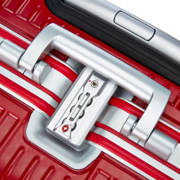 Simple Style Aluminum Alloy Frame Luggage Suitcases 16" PC Carry-ons Light Weight Spinner with 360 Universal Wheel