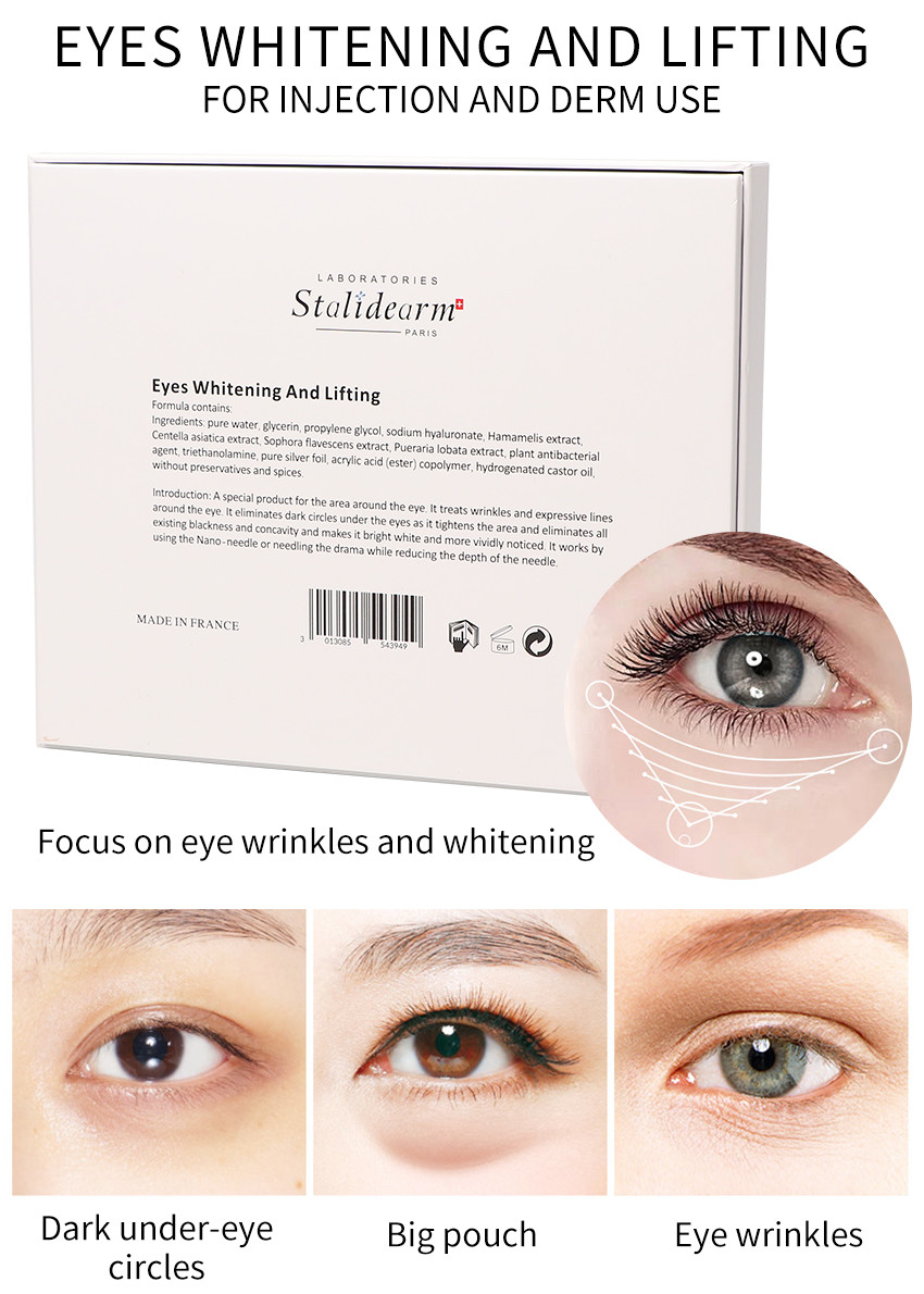 Stalidearm Eye Whitening Youth Serum Injection Anti Wrinkles Skin Lifting Derma Microneedling Essence
