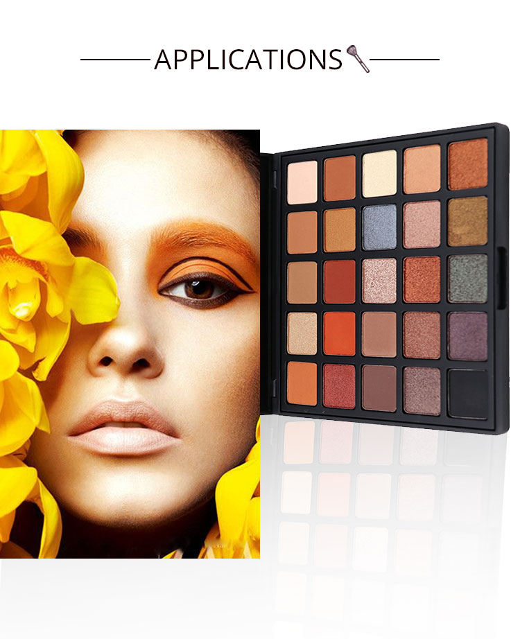 GMPC 25 Colors High Pigment Eyeshadow Custom Logo No Parabens