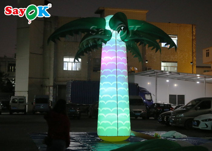 Waterproof Inflatable Lighting Decoration Christmas Coconut Palm Tree Light