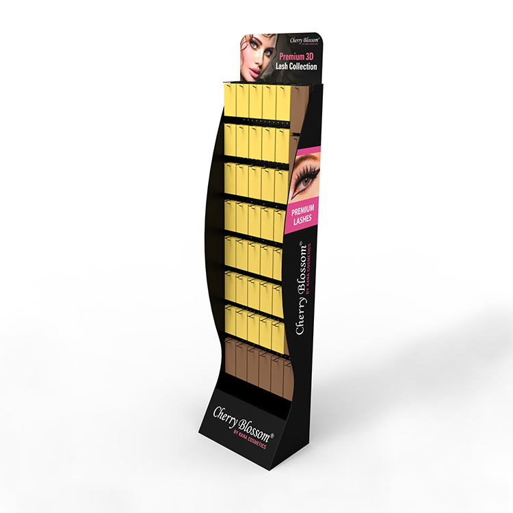 Customized Eyeshadow Display Rack Palette Metal Display Stand Cosmetic For Supermarket