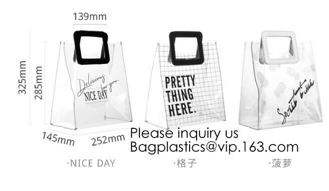 Clear Zipper Pouch with Strap Makeup Bag PVC Cosmetic Pouch,Printing Clear k Cosmetic PVC Pouch, bagease, bagplast