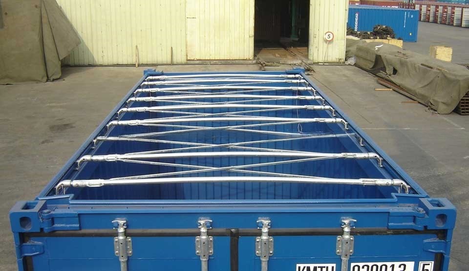 33.2 CBM Capacity 20 ft Soft Type Open Top Container with Tarpaulin Cover Top loading and Shipping