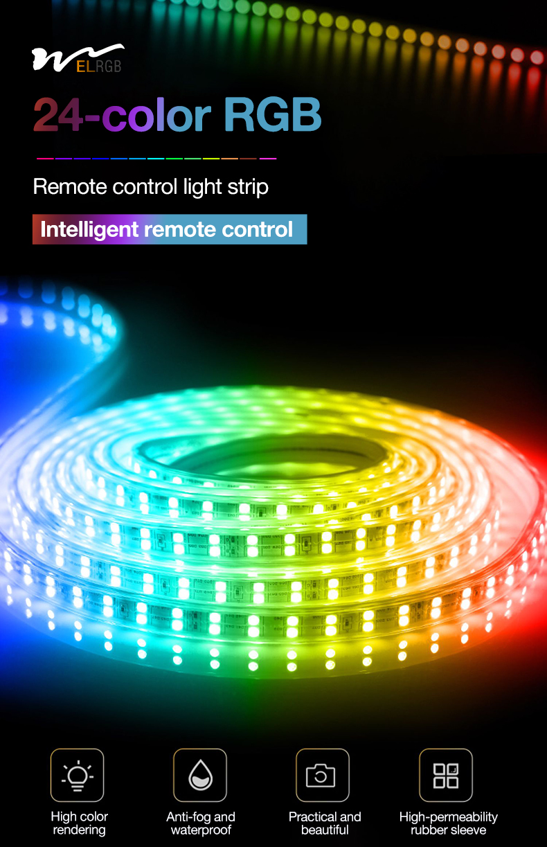 SMD2835 110V Waterproof Led Strip Lights 180leds/M Flexible Led Tape