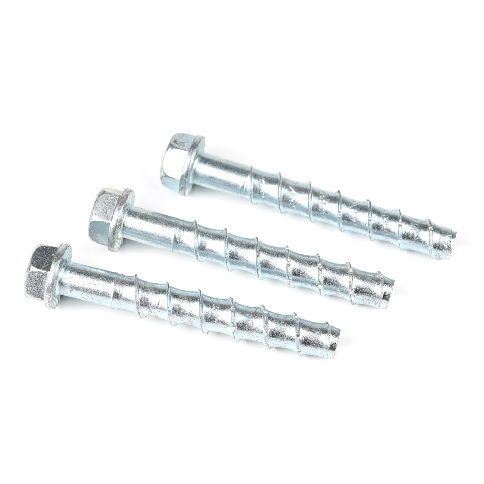 Carbon Steel Zinc Plating M16 125mm Hex Head Anchor Bolts For Concrete Wall Light-Gauge Steel Fixing
