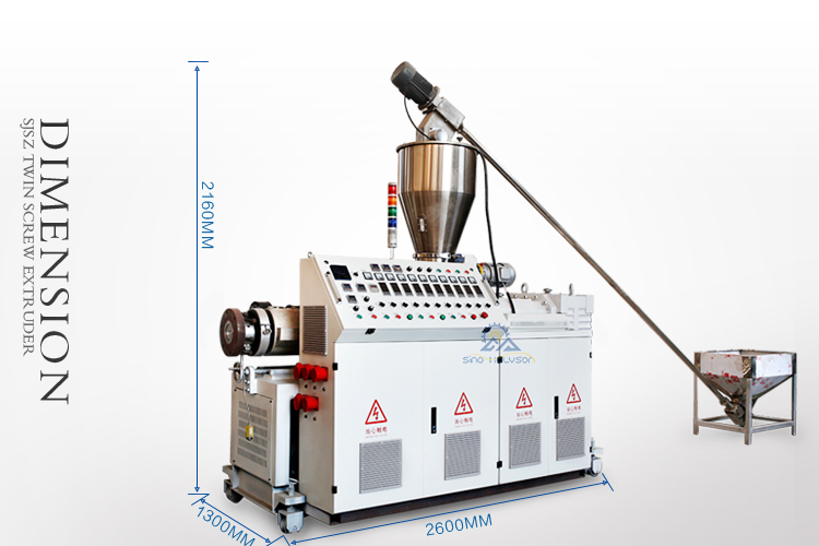 110kW Power Sino-HS 3 Layer PVC Pipe Making Machine / HDPE Pipe Machine / PPR Pipe Machine