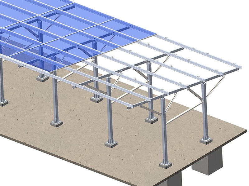 Solar Mounting Structure Steel Brackets for Quick Installation in Open Field Mounting