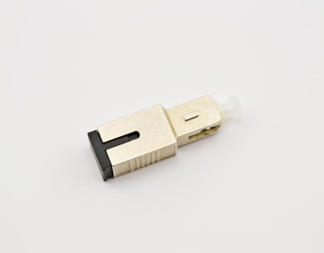 SC/APC Singlemode Fixed Fiber Optic Attenuator, Male-Female, with precise attenuation values of 5dB/10dB/15dB