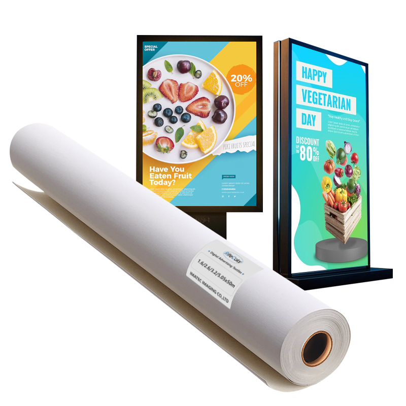 Coated Backlit Frame System Textile Shopping Mall Advertising Fabric Roll