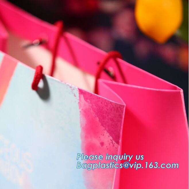 Custom Printed Accept Wholesale Stock White Brown Kraft Paper Shopping Bag With Handle No Minimum, carrier handle bags
