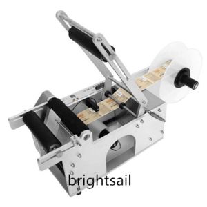 Adhesive Sticker Bottle 100mm Semi Automatic Labeling Machine