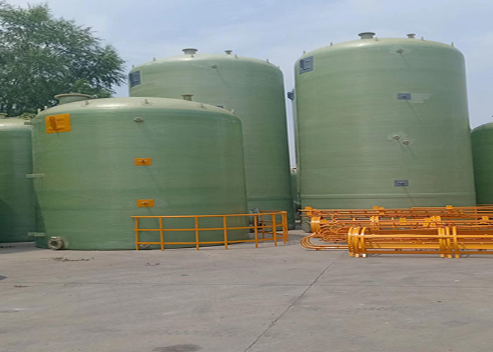 Antiseptic Durable 1CBM FRP Vertical Tank For Acid Storage Chemical Industry
