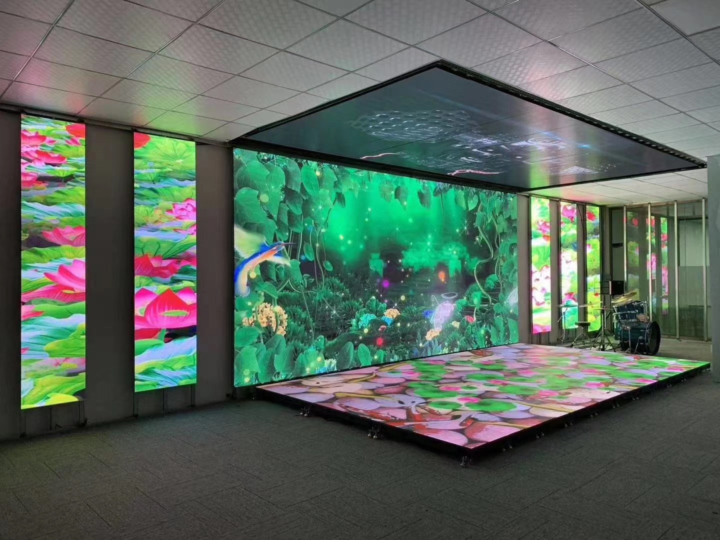 P3.91mm Led Dance Floor For Rent 25*25cm