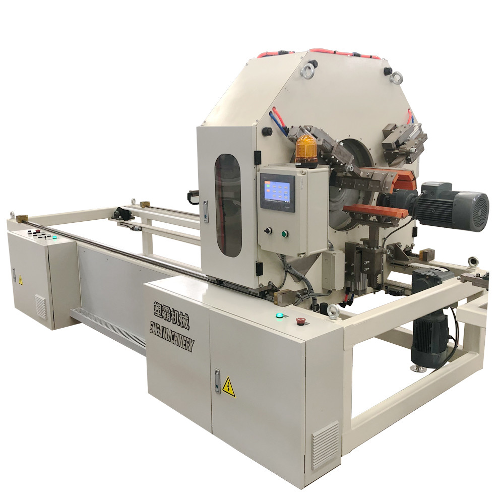 Double Walled Corrugated Pipe Cutting Machine For DWC line