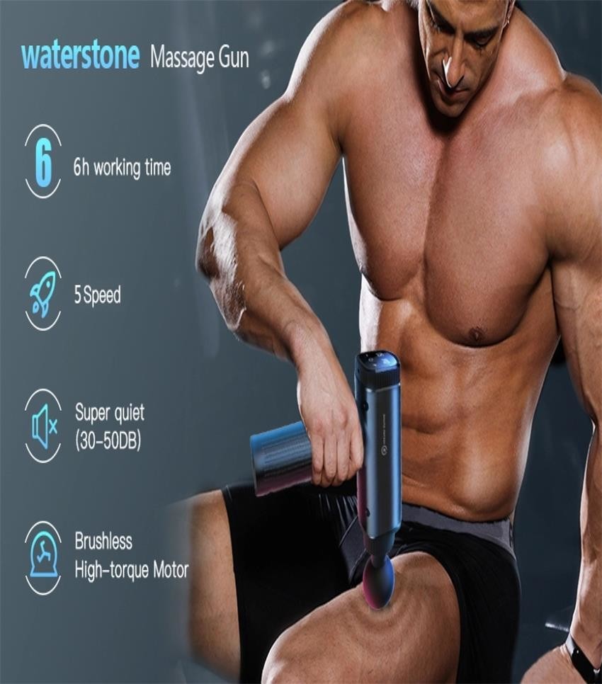 LCD Display 30 Speeds Quiet Fascia Muscle Massage Gun
