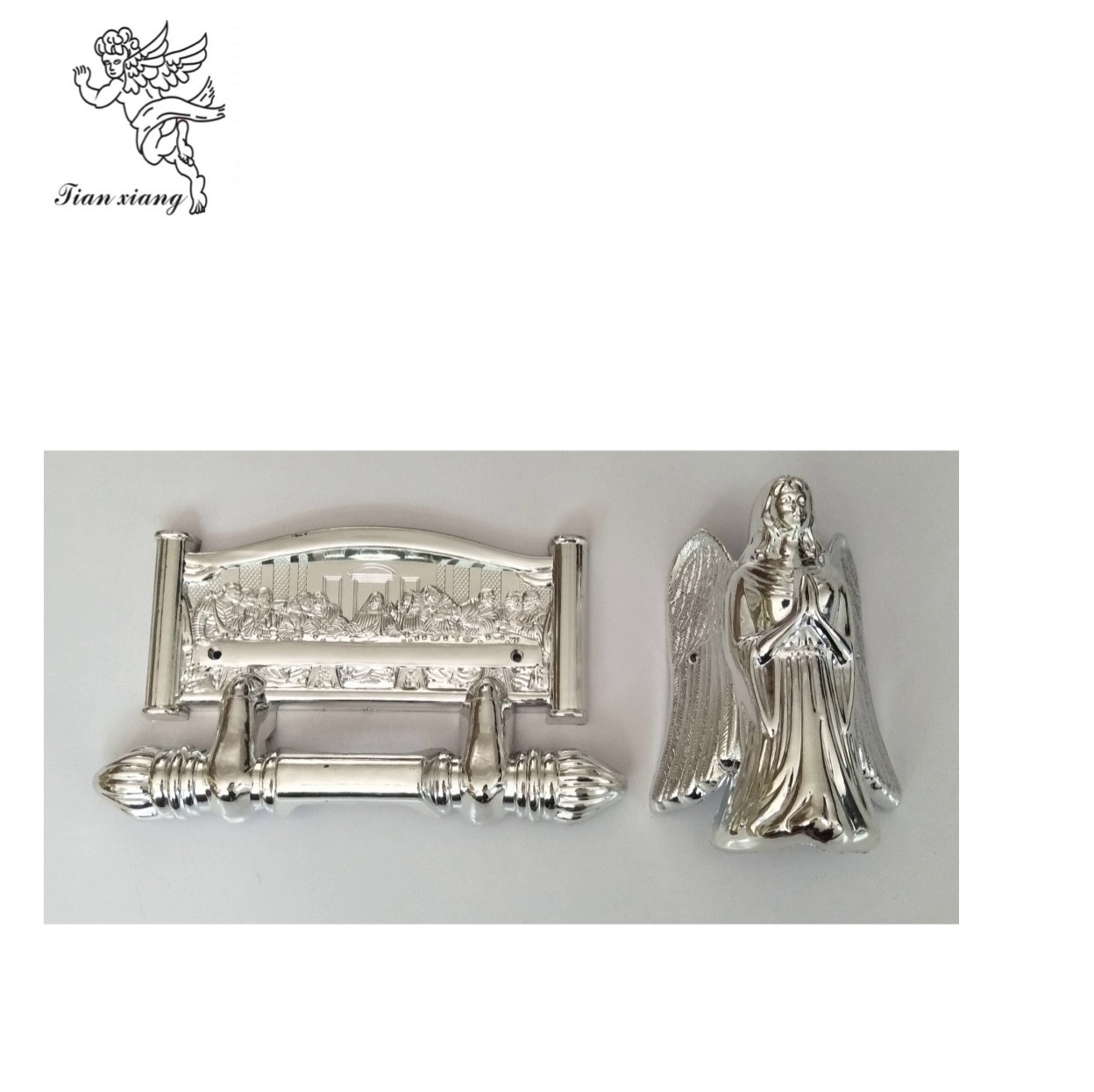 Silver Gold Color Coffin Accessories Pp Zinc Alloy Casket Swing Bar Tx-D